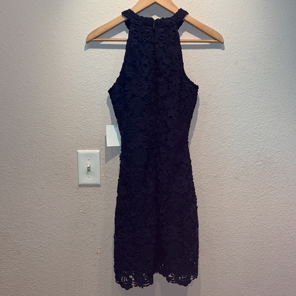 NWT Lulu’s Navy Blue Love Poem Mini Dress - Picture 7 of 16